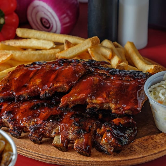 1 Rack Baby Back Ribs.